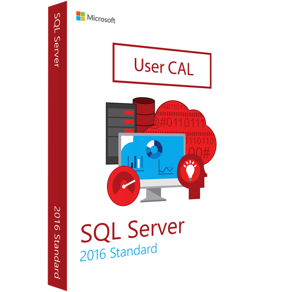 MICROSOFT SQL SERVER STANDARD 2016 - 10 USER CAL