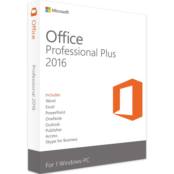 MICROSOFT OFFICE 2016 PROFESSIONAL PLUS (WINDOWS)