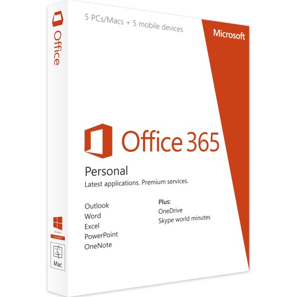 MICROSOFT OFFICE 365 PESSOAL - PC OU MAC